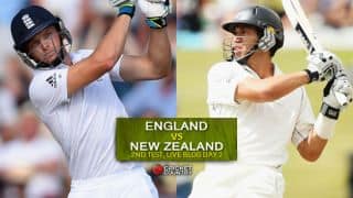 Live Cricket Score England vs New Zealand 2015, 2nd Test at Headingley, Day 2, ENG 253/5 after 88 overs:Honours even at Stumps
